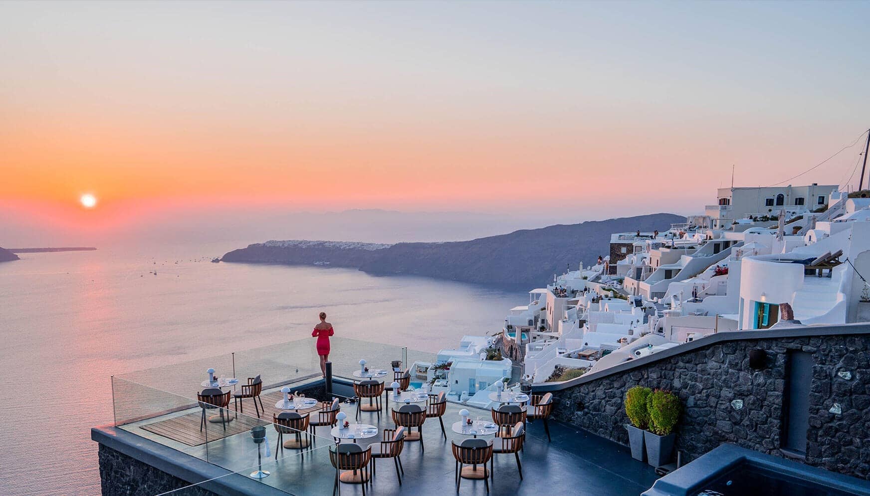 Santorini dining