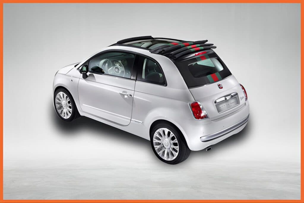 Fiat 500 Cabrio — Loukis Rentals rental in Paros