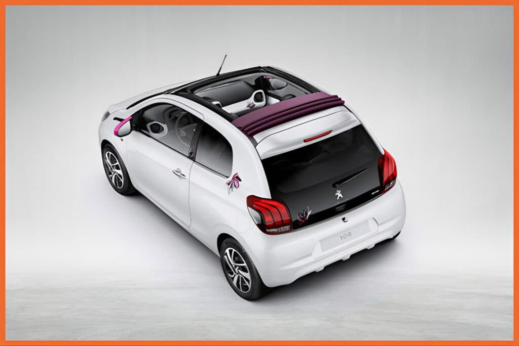 Peugeot 108 Cabrio — Loukis Rentals rental in Paros