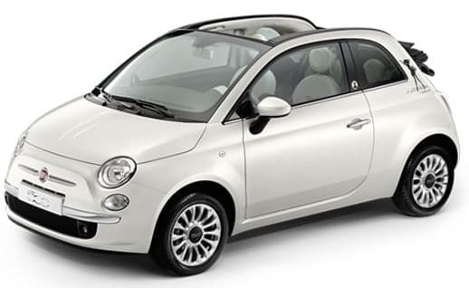 Fiat 500 cabrio โ Escape in Naxos rental in Naxos