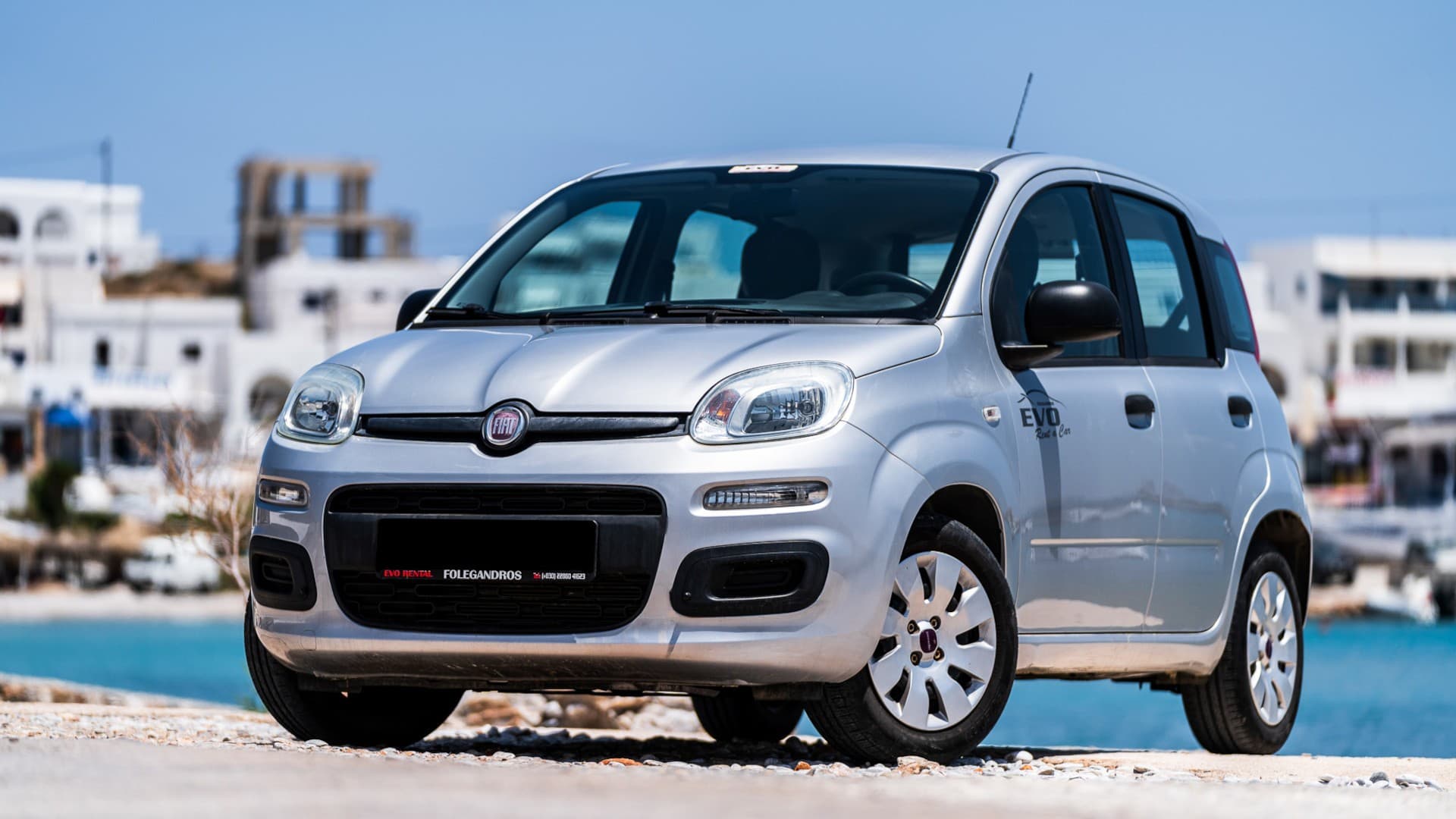 Fiat Panda โ EVO Rent A Car rental in Folegandros