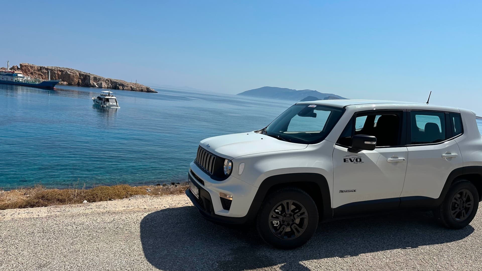 New Jeep Renegade Automatic โ EVO Rent A Car rental in Folegandros