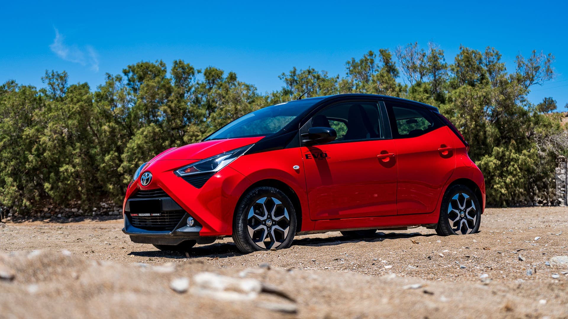 Toyota Aygo 1200cc โ EVO Rent A Car rental in Folegandros