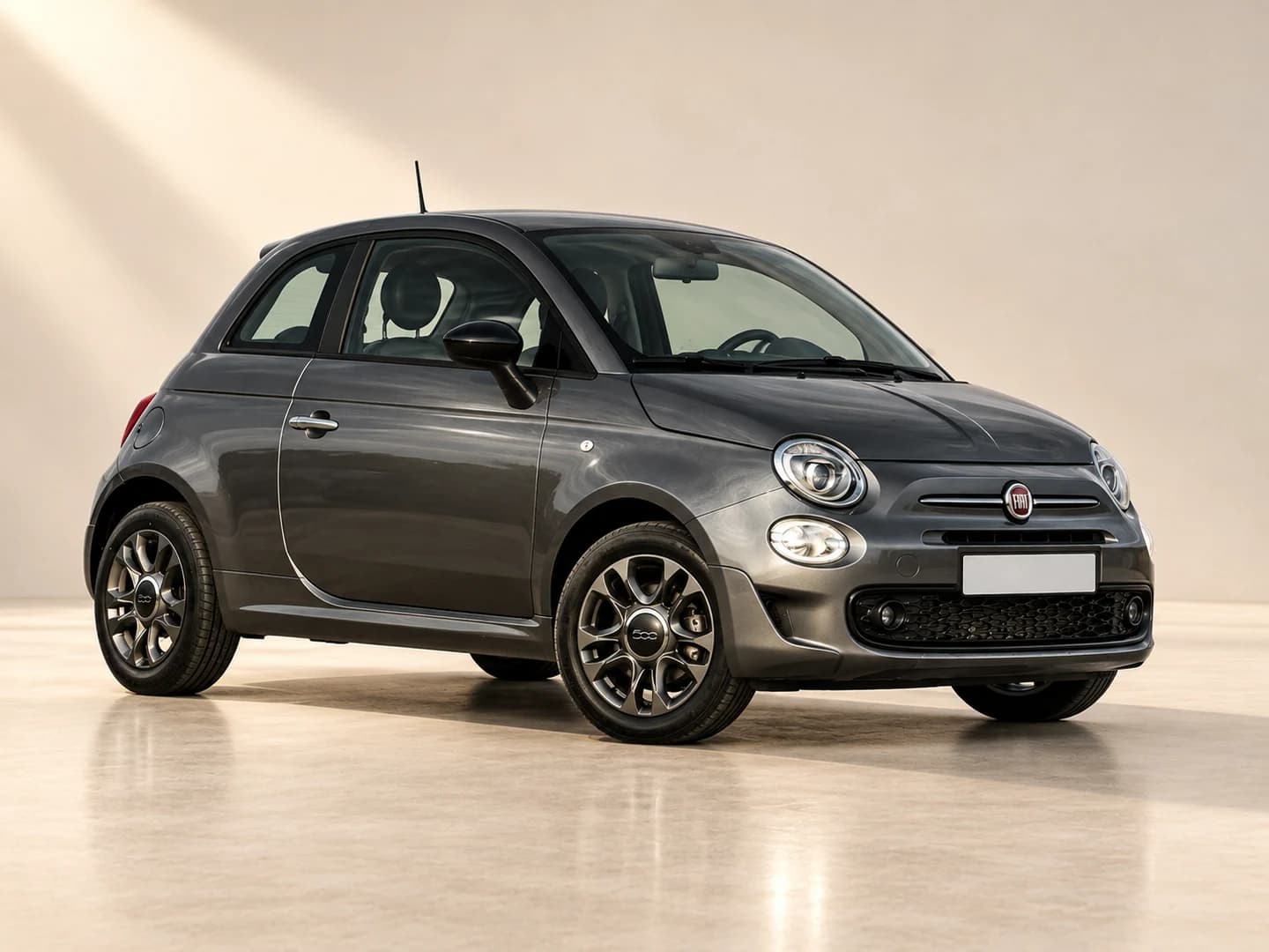 New Fiat 500 Connect Hybrid, EVO Rent A Car, Folegandros