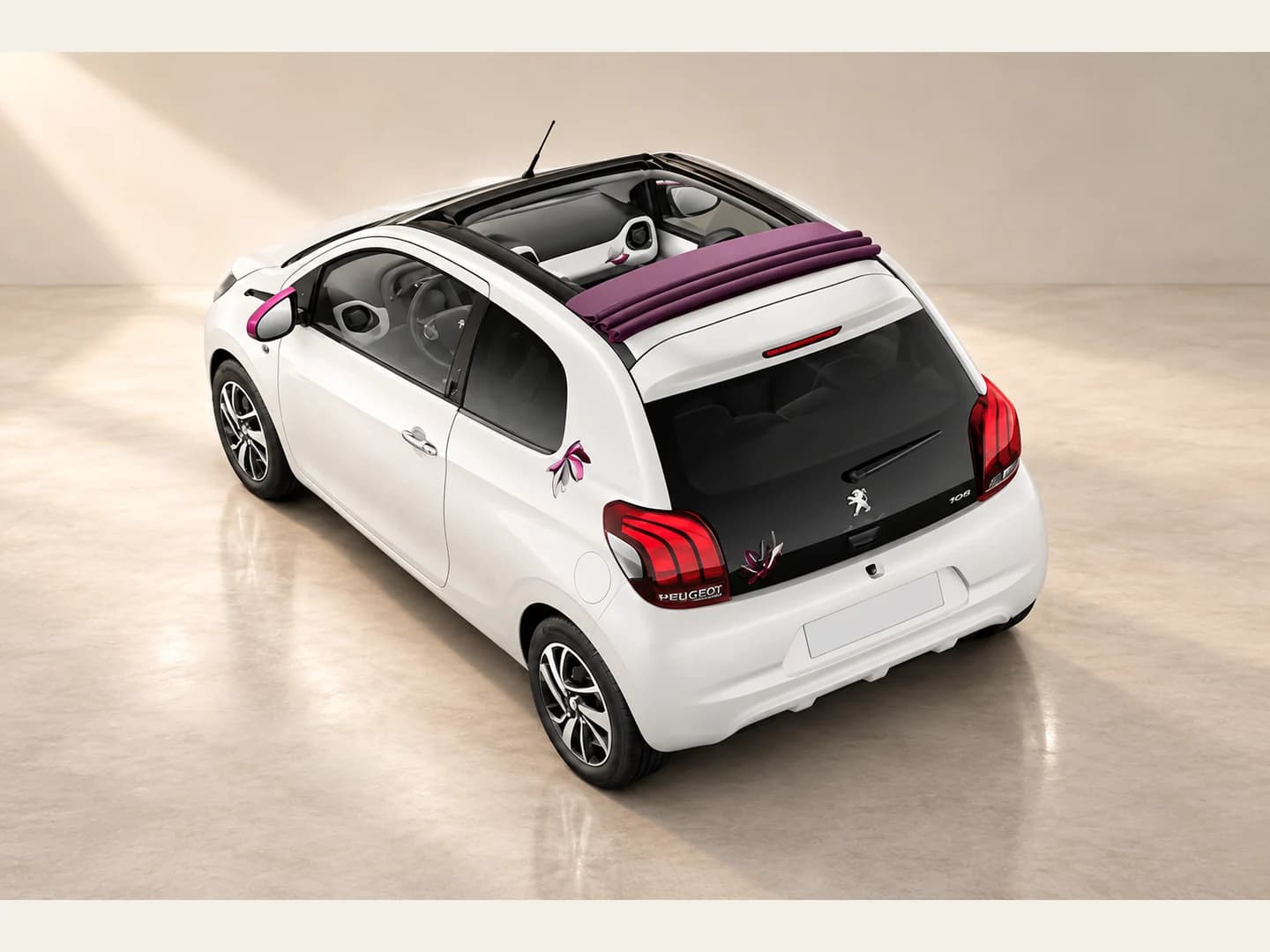 Peugeot 108 Cabrio, Loukis Rentals, Paros