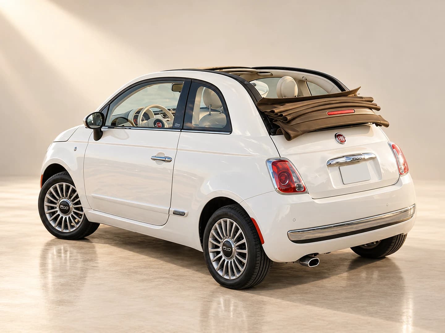 Fiat 500 Cabrio Auto, Santorini Rent Me, Santorini