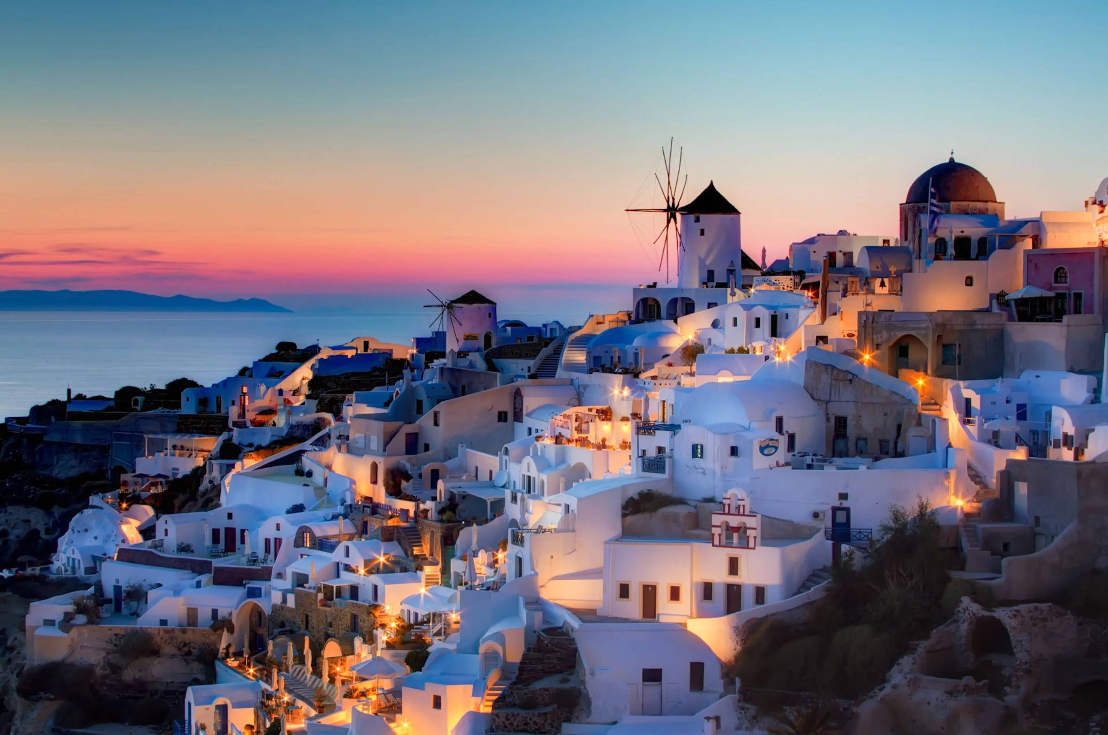 Santorini island view