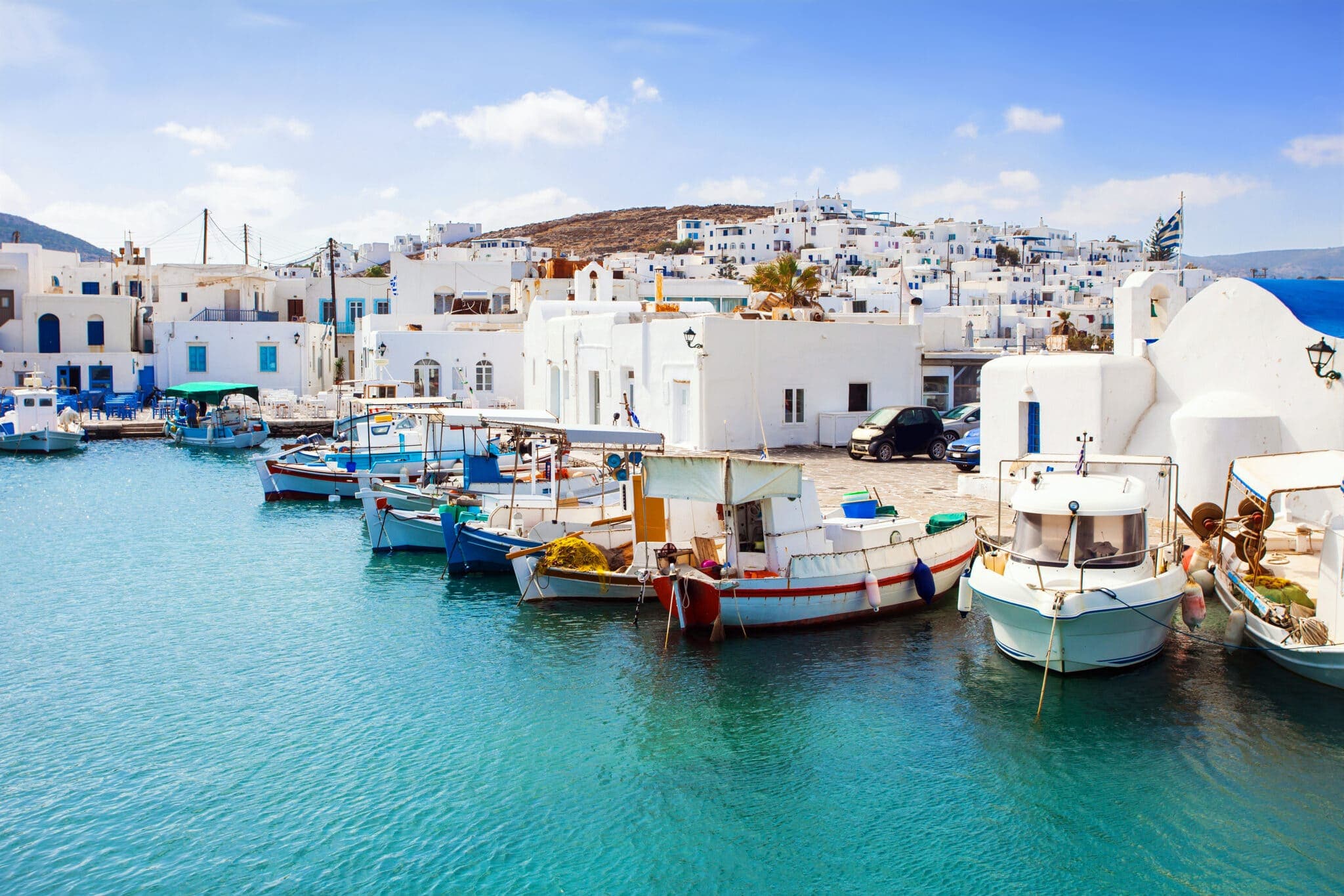 Rent a car in the Cyclades