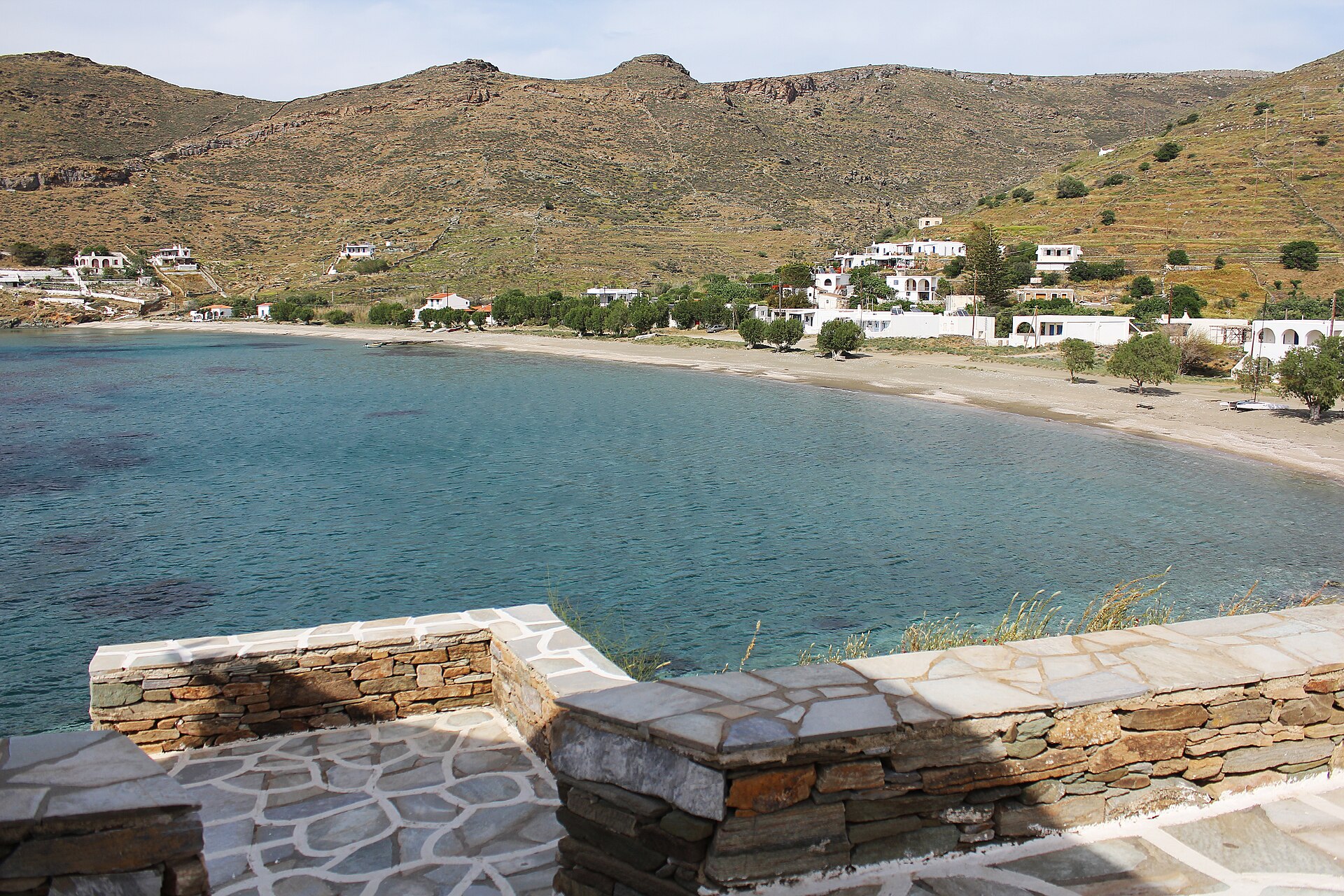 Plage de Flabouria, Kythnos : Isolée et intacte