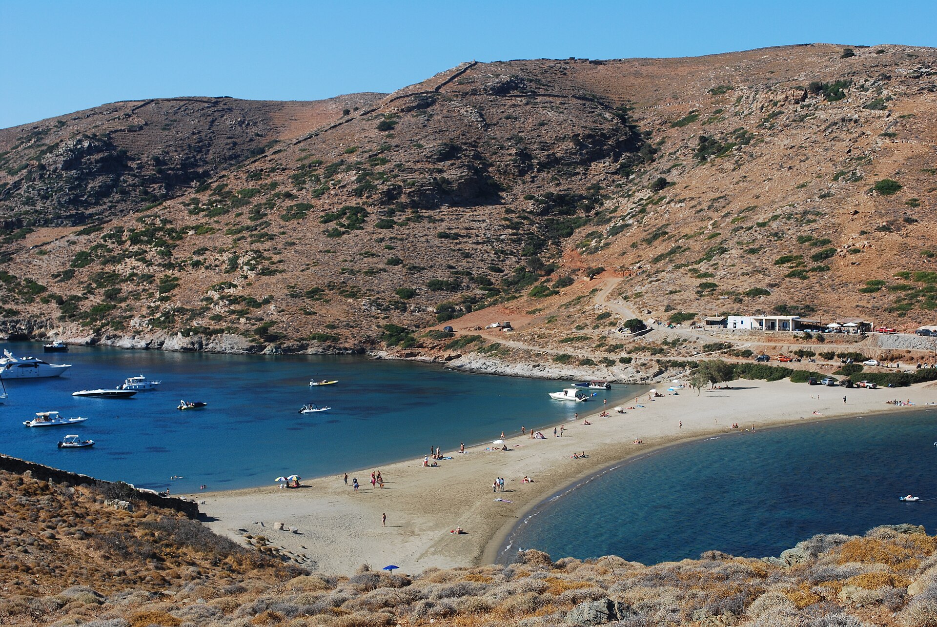 Plage de Kolona, Kythnos : Emblématique et grandiose