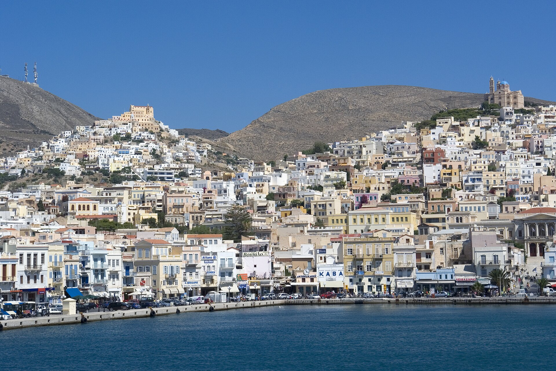 Ano Syros, Syros : Le quartier catholique médiéval